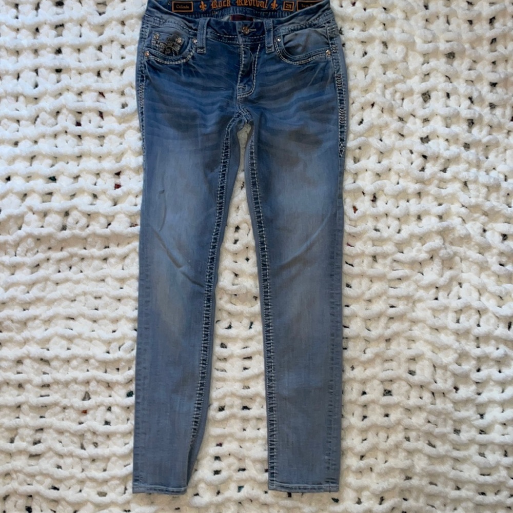 Rock Revival Celinda Easy Ankle Skinny Mid-Rise Jean 28